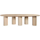  Meridian Dolan 95.25" / 119.25" / 143.25" Oak Solid Wood And Oak Veneer Dining Table IMAGE 8