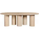  Meridian Dolan 95.25" / 119.25" / 143.25" Oak Solid Wood And Oak Veneer Dining Table IMAGE 9