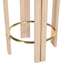  Meridian Harrison Black Vegan Leather Upholstered Counter Stool IMAGE 5