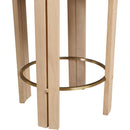  Meridian Harrison Cream Vegan Leather Upholstered Counter Stool IMAGE 5