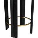 Meridian Harrison Black Vegan Leather Counter Stool IMAGE 5