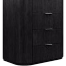 Meridian Astrid Black Solid Wood And Oak Veneer Chest IMAGE 7