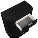  Meridian Astrid Black Solid Wood And Oak Veneer Chest IMAGE 8