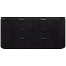  Meridian Astrid Black Solid Wood And Oak Veneer Dresser IMAGE 3