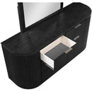  Meridian Astrid Black Solid Wood And Oak Veneer Dresser IMAGE 8