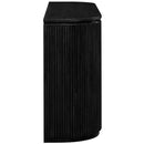  Meridian Astrid Black Solid Wood And Oak Veneer Console Table IMAGE 4