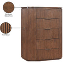  Meridian Astrid Brown Solid Wood And Oak Veneer Chest IMAGE 13