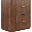  Meridian Astrid Brown Solid Wood And Oak Veneer Chest IMAGE 7