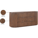  Meridian Astrid Brown Solid Wood And Oak Veneer Dresser IMAGE 14