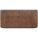  Meridian Astrid Brown Solid Wood And Oak Veneer Dresser IMAGE 3