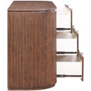  Meridian Astrid Brown Solid Wood And Oak Veneer Dresser IMAGE 6