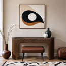  Meridian Astrid Brown Solid Wood And Oak Veneer Desk IMAGE 2