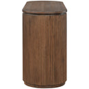  Meridian Astrid Brown Solid Wood And Oak Veneer Desk IMAGE 4