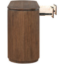  Meridian Astrid Brown Solid Wood And Oak Veneer Desk IMAGE 6