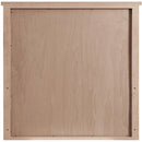  Meridian Astrid Brown Solid Wood And Oak Veneer Mirror IMAGE 5