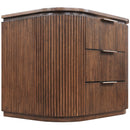  Meridian Astrid Brown Solid Wood And Oak Veneer Nightstand IMAGE 7