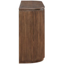  Meridian Astrid Brown Solid Wood And Oak Veneer Console Table IMAGE 4