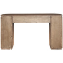  Meridian Astrid Brown Solid Wood And Oak Veneer Console Table IMAGE 5