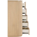  Meridian Astrid Natural Solid Wood And Oak Veneer Chest IMAGE 6