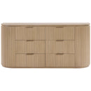  Meridian Astrid Natural Solid Wood And Oak Veneer Dresser IMAGE 3