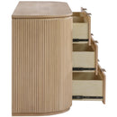  Meridian Astrid Natural Solid Wood And Oak Veneer Dresser IMAGE 6