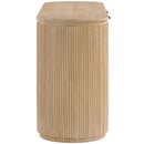  Meridian Astrid Natural Solid Wood And Oak Veneer Desk IMAGE 4