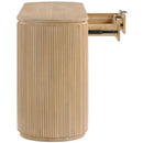  Meridian Astrid Natural Solid Wood And Oak Veneer Desk IMAGE 6