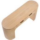  Meridian Astrid Natural Solid Wood And Oak Veneer Desk IMAGE 9