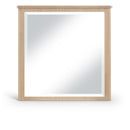  Meridian Astrid Natural Solid Wood And Oak Veneer Mirror IMAGE 1