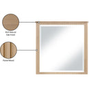  Meridian Astrid Natural Solid Wood And Oak Veneer Mirror IMAGE 9