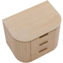  Meridian Astrid Natural Solid Wood And Oak Veneer Nightstand IMAGE 7