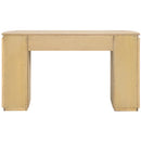  Meridian Astrid Natural Solid Wood And Oak Veneer Console Table IMAGE 5