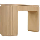  Meridian Astrid Natural Solid Wood And Oak Veneer Console Table IMAGE 7
