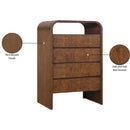  Meridian Giada Brown Solid Wood And Veneer Chest IMAGE 10