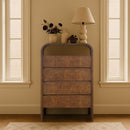  Meridian Giada Brown Solid Wood And Veneer Chest IMAGE 2