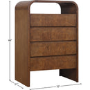  Meridian Giada Brown Solid Wood And Veneer Chest IMAGE 9