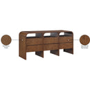  Meridian Giada Brown Solid Wood And Veneer Dresser IMAGE 10