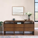  Meridian Giada Brown Solid Wood And Veneer Dresser IMAGE 2