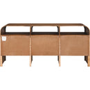  Meridian Giada Brown Solid Wood And Veneer Dresser IMAGE 5