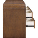  Meridian Giada Brown Solid Wood And Veneer Dresser IMAGE 6