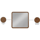  Meridian Giada Brown Solid Wood And Veneer Mirror IMAGE 8