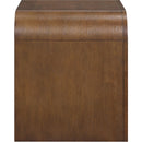  Meridian Giada Brown Solid Wood And Veneer Nightstand IMAGE 4