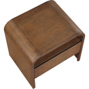 Meridian Giada Brown Solid Wood And Veneer Nightstand IMAGE 7