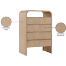  Meridian Giada Natural Solid Wood And Veneer Chest IMAGE 10