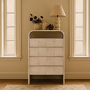  Meridian Giada Natural Solid Wood And Veneer Chest IMAGE 2