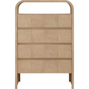  Meridian Giada Natural Solid Wood And Veneer Chest IMAGE 3