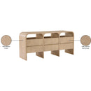  Meridian Giada Natural Solid Wood And Veneer Dresser IMAGE 10