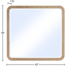  Meridian Giada Natural Solid Wood And Veneer Mirror IMAGE 7