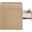 Meridian Giada Natural Solid Wood And Veneer Nightstand IMAGE 6