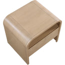  Meridian Giada Natural Solid Wood And Veneer Nightstand IMAGE 7